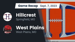 Recap: Hillcrest  vs. West Plains  2023
