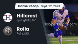 Recap: Hillcrest  vs. Rolla  2023