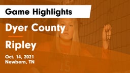 Dyer County  vs Ripley Game Highlights - Oct. 14, 2021