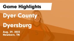 Dyer County  vs Dyersburg  Game Highlights - Aug. 29, 2023
