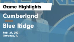 Cumberland  vs Blue Ridge Game Highlights - Feb. 27, 2021