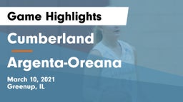 Cumberland  vs Argenta-Oreana  Game Highlights - March 10, 2021