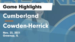 Cumberland  vs Cowden-Herrick  Game Highlights - Nov. 23, 2021