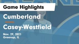 Cumberland  vs Casey-Westfield Game Highlights - Nov. 29, 2021