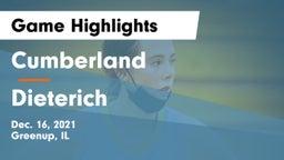 Cumberland  vs Dieterich  Game Highlights - Dec. 16, 2021