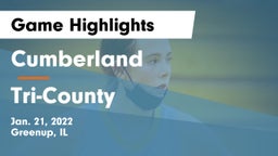 Cumberland  vs Tri-County Game Highlights - Jan. 21, 2022