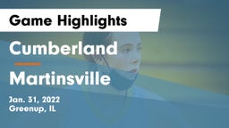Cumberland  vs Martinsville  Game Highlights - Jan. 31, 2022