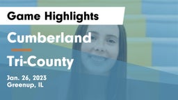 Cumberland  vs Tri-County Game Highlights - Jan. 26, 2023