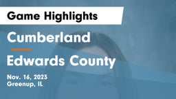 Cumberland  vs Edwards County  Game Highlights - Nov. 16, 2023