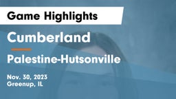 Cumberland  vs Palestine-Hutsonville Game Highlights - Nov. 30, 2023