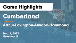 Cumberland  vs Arthur-Lovington-Atwood-Hammond Game Highlights - Dec. 4, 2023