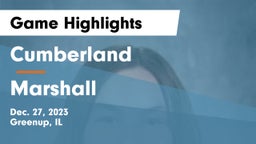 Cumberland  vs Marshall  Game Highlights - Dec. 27, 2023