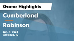 Cumberland  vs Robinson  Game Highlights - Jan. 4, 2024