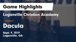 Loganville Christian Academy  vs Dacula  Game Highlights - Sept. 9, 2019