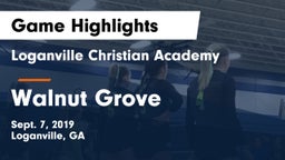 Loganville Christian Academy  vs Walnut Grove  Game Highlights - Sept. 7, 2019
