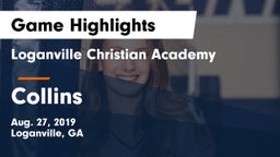 Loganville Christian Academy  vs Collins  Game Highlights - Aug. 27, 2019
