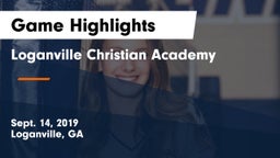Loganville Christian Academy  Game Highlights - Sept. 14, 2019
