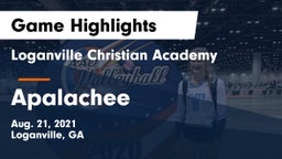 Loganville Christian Academy  vs Apalachee  Game Highlights - Aug. 21, 2021