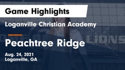 Loganville Christian Academy  vs Peachtree Ridge  Game Highlights - Aug. 24, 2021