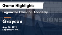 Loganville Christian Academy  vs Grayson  Game Highlights - Aug. 28, 2021