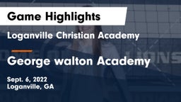 Loganville Christian Academy  vs George walton Academy Game Highlights - Sept. 6, 2022