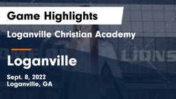 Loganville Christian Academy  vs Loganville  Game Highlights - Sept. 8, 2022