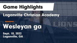 Loganville Christian Academy  vs Wesleyan  ga Game Highlights - Sept. 10, 2022