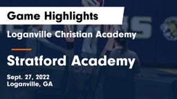 Loganville Christian Academy  vs Stratford Academy  Game Highlights - Sept. 27, 2022