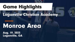 Loganville Christian Academy  vs Monroe Area  Game Highlights - Aug. 19, 2023