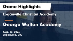 Loganville Christian Academy  vs George Walton Academy  Game Highlights - Aug. 19, 2023