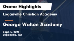 Loganville Christian Academy vs George Walton Academy Game Highlights - Sept. 5, 2023