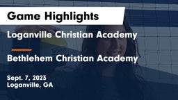 Loganville Christian Academy vs Bethlehem Christian Academy  Game Highlights - Sept. 7, 2023