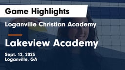 Loganville Christian Academy vs Lakeview Academy  Game Highlights - Sept. 12, 2023