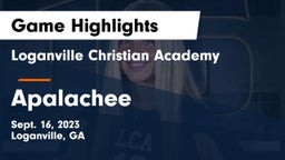 Loganville Christian Academy vs Apalachee  Game Highlights - Sept. 16, 2023