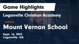 Loganville Christian Academy vs Mount Vernon School Game Highlights - Sept. 16, 2023