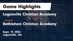 Loganville Christian Academy vs Bethlehem Christian Academy  Game Highlights - Sept. 19, 2023