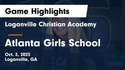 Loganville Christian Academy vs Atlanta Girls School Game Highlights - Oct. 3, 2023