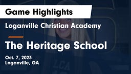 Loganville Christian Academy vs The Heritage School Game Highlights - Oct. 7, 2023