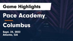 Pace Academy vs Columbus  Game Highlights - Sept. 24, 2022