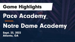 Pace Academy vs Notre Dame Academy Game Highlights - Sept. 23, 2022