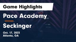 Pace Academy vs Seckinger  Game Highlights - Oct. 17, 2023