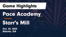 Pace Academy vs Starr's Mill  Game Highlights - Oct. 24, 2023