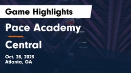 Pace Academy vs Central  Game Highlights - Oct. 28, 2023