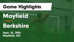 Mayfield  vs Berkshire Game Highlights - Sept. 26, 2020