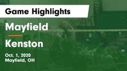 Mayfield  vs Kenston Game Highlights - Oct. 1, 2020