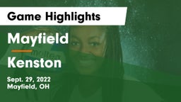Mayfield  vs Kenston  Game Highlights - Sept. 29, 2022