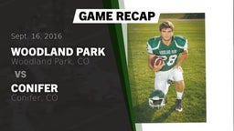 Recap: Woodland Park  vs. Conifer  2016