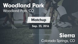 Matchup: Woodland Park High vs. Sierra  2016