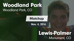 Matchup: Woodland Park High vs. Lewis-Palmer  2016