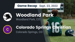 Recap: Woodland Park  vs. Colorado Springs Christian  2022